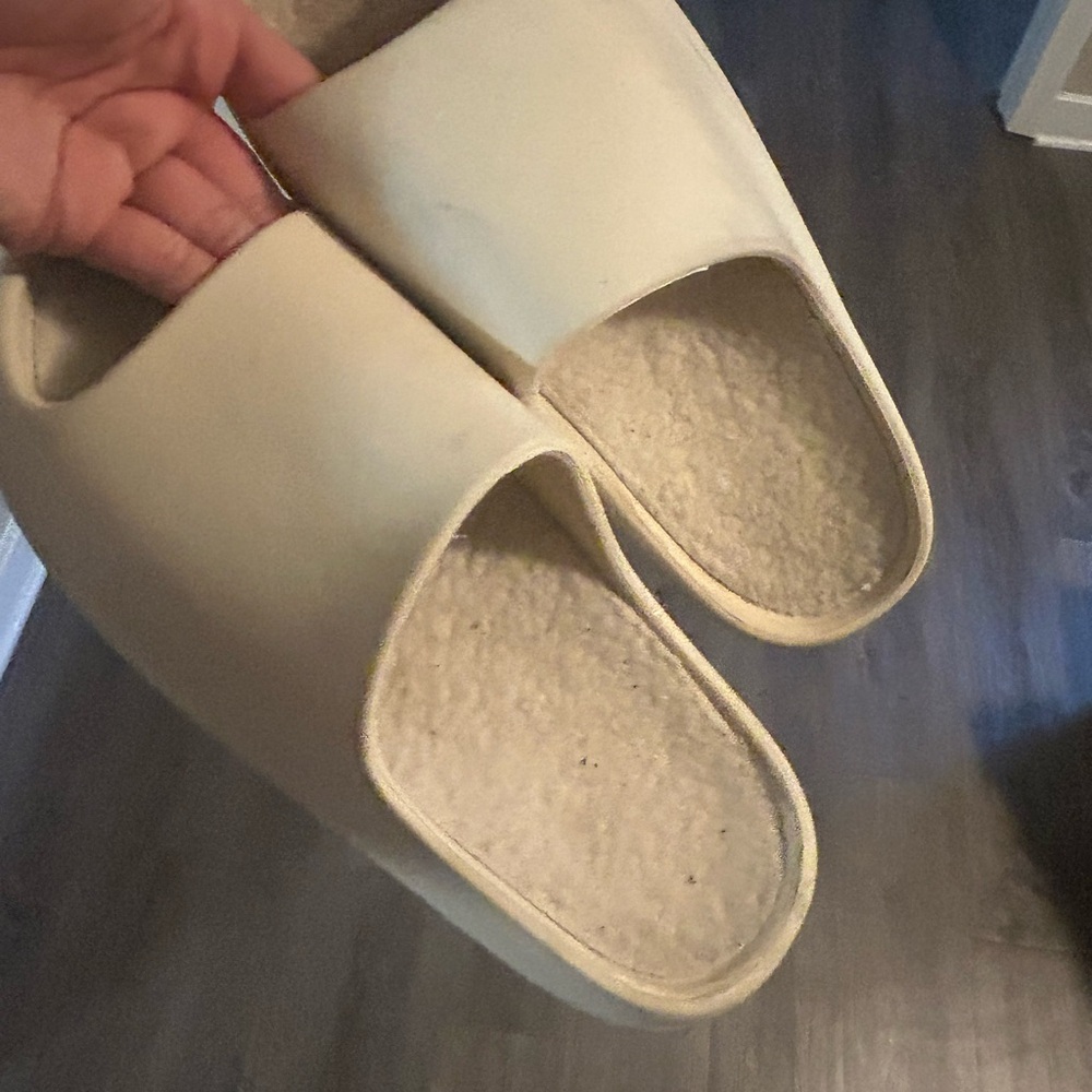 Cream Slide Slippers